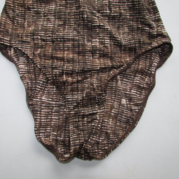 LIZ CLAIBORNE Animal-Like Geo Print One Piece Swimsuit - NEW - Picture 4 of 8